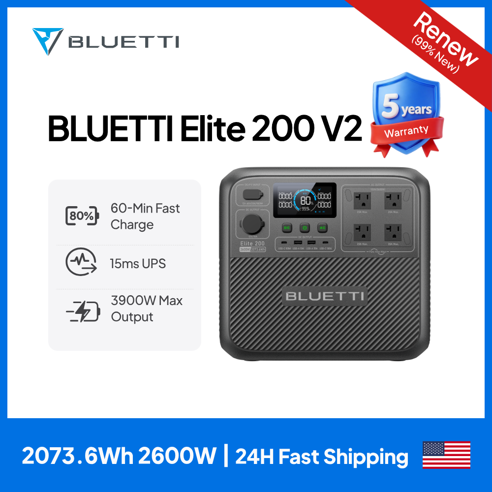 Bread Maker Machine - 【Renew】BLUETTI Elite 200 V2 Portable Power