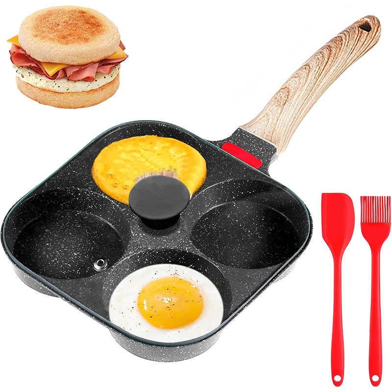 Electric Griddle Pancake - Deepened Egg Frying Pan with Lid