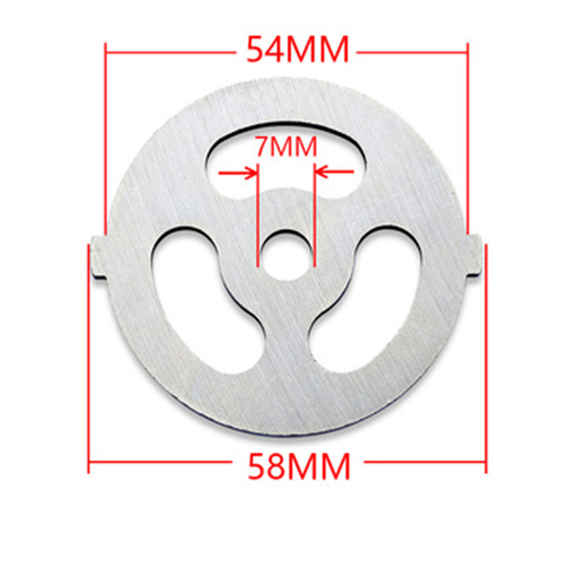 Meat Grinder Attachment - 3-hole enema meat grinder knife net