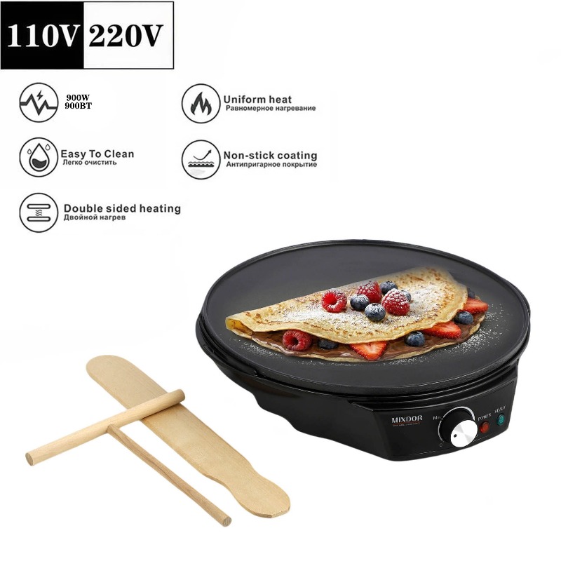 110V Electric Crepe Pan Pancak - Electric Griddle Pancake recension och pris