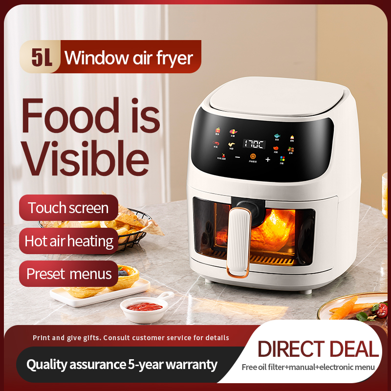 1350W Digital Air Fryer, Trans - Air Fryer 5L Digital recension och pris