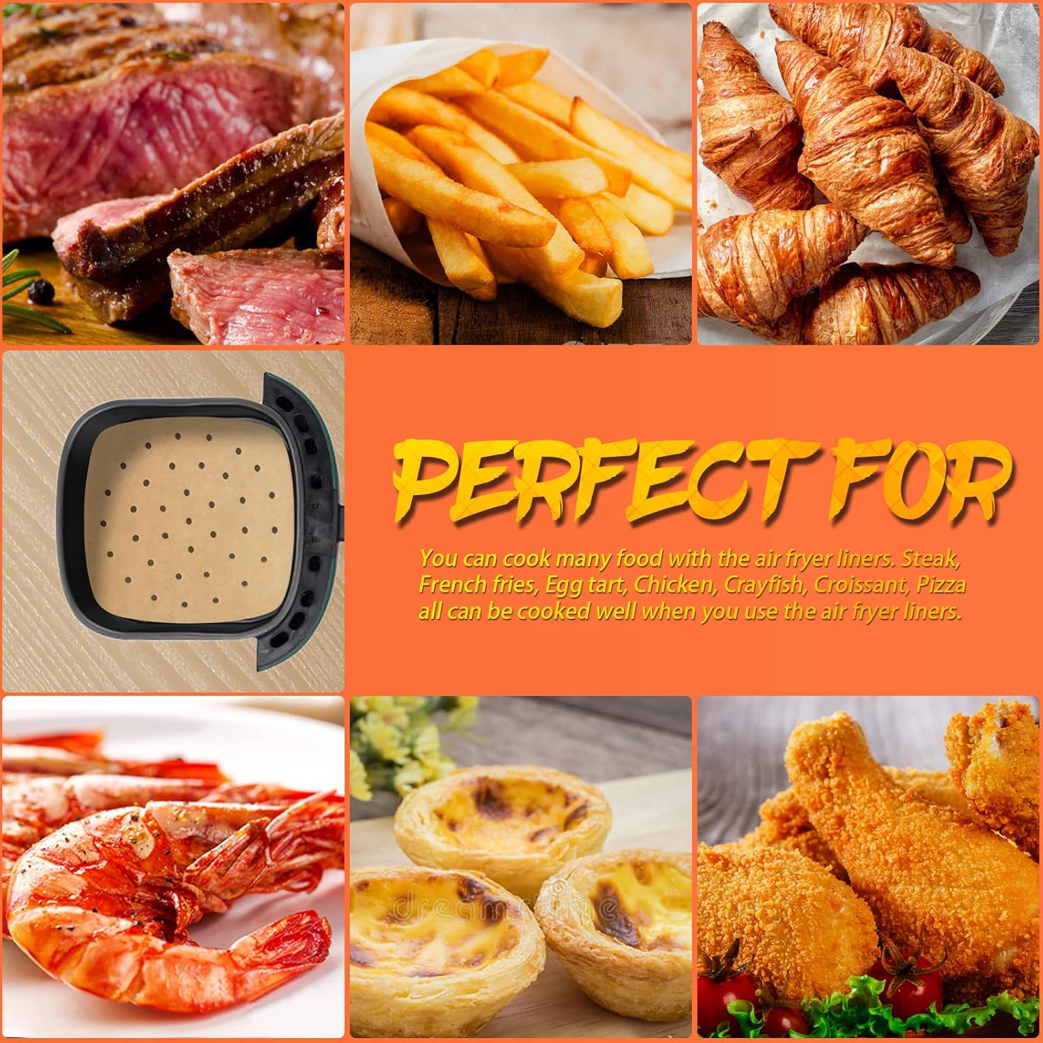 100Pcs 23cm XXL Square Hot Air - Air Fryer 5L Digital recension och pris