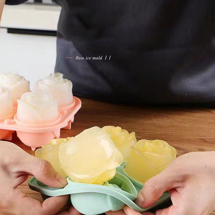 3D Rose Ice Molds 4 Holes Ice  - Kitchen Appliances Packages recension och pris