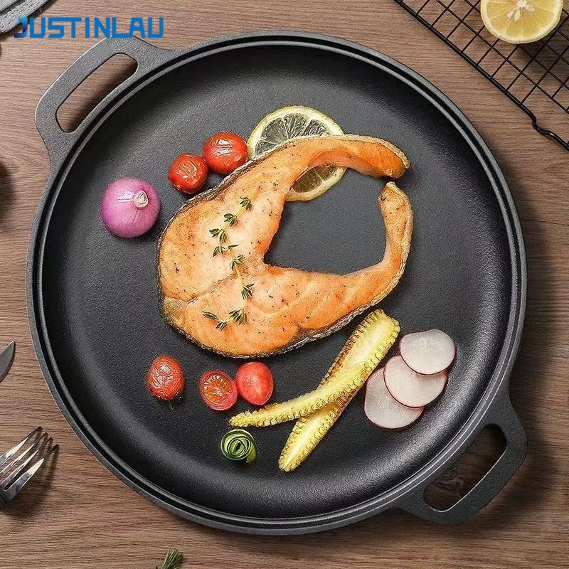 JUSTINLAU Double-Ear Frying Pa - Electric Griddle Pancake recension och pris