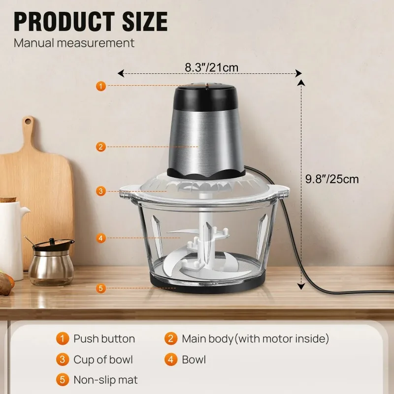 2L Electric Meat Grinder Food  - Meat Grinder Attachment recension och pris