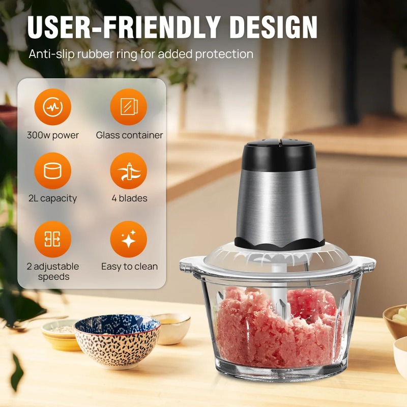 2L Electric Meat Grinder Food  - Meat Grinder Attachment recension och pris