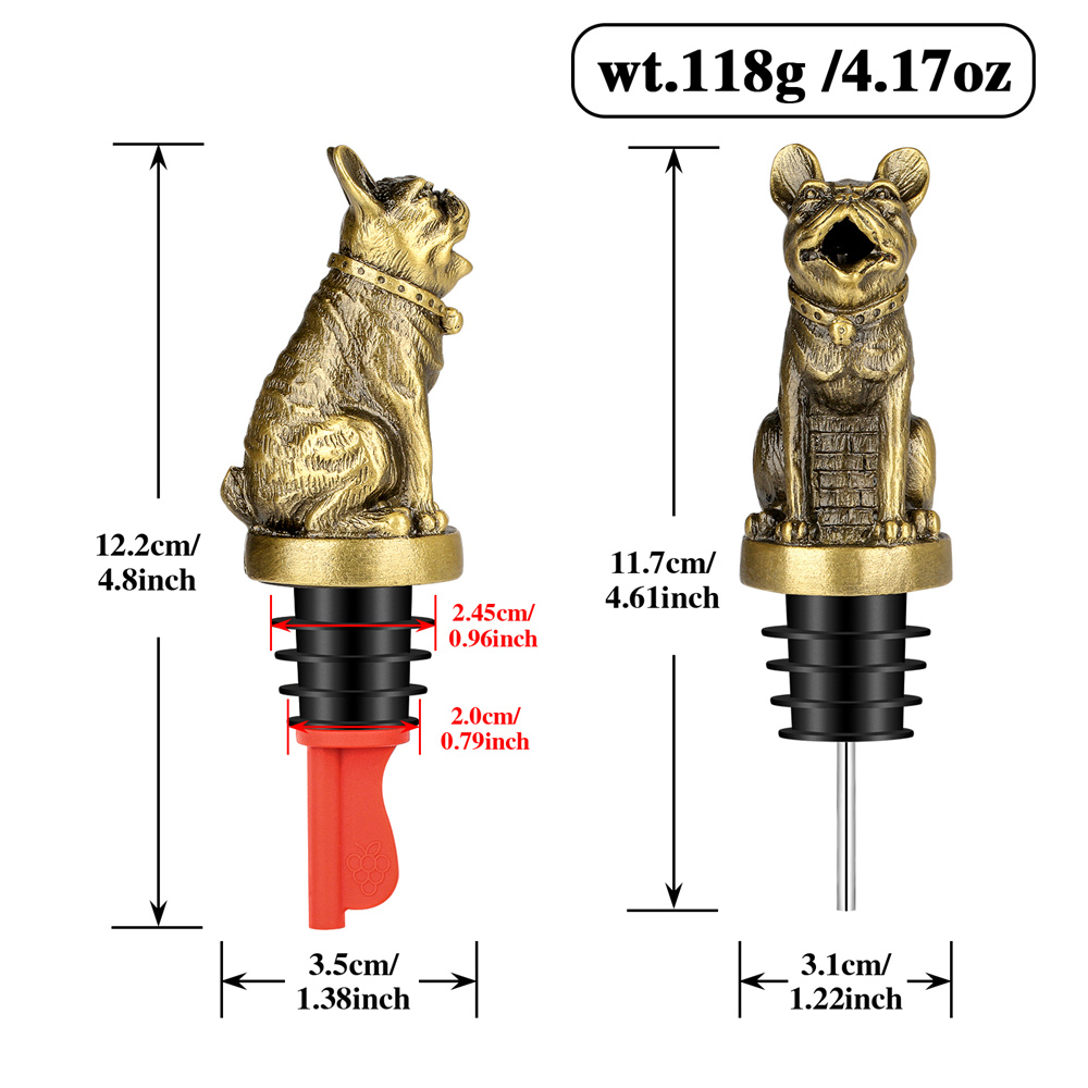 Cute French Bulldog Wine Pouer - Kitchen Appliances Packages recension och pris