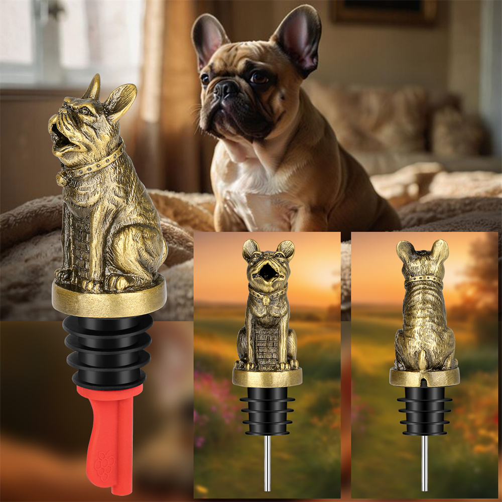 Cute French Bulldog Wine Pouer - Kitchen Appliances Packages recension och pris