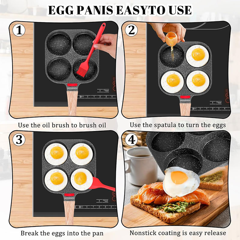Deepened Egg Frying Pan with L - Electric Griddle Pancake recension och pris