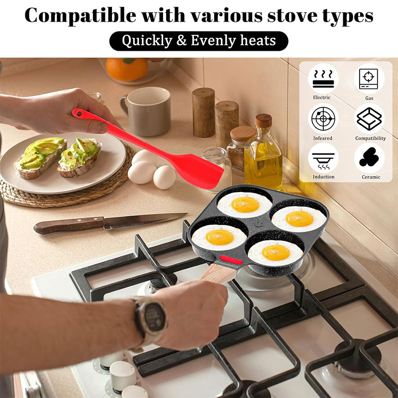 Deepened Egg Frying Pan with L - Electric Griddle Pancake recension och pris