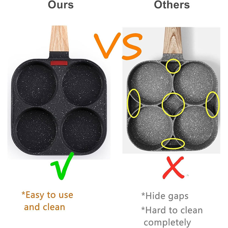Deepened Egg Frying Pan with L - Electric Griddle Pancake recension och pris