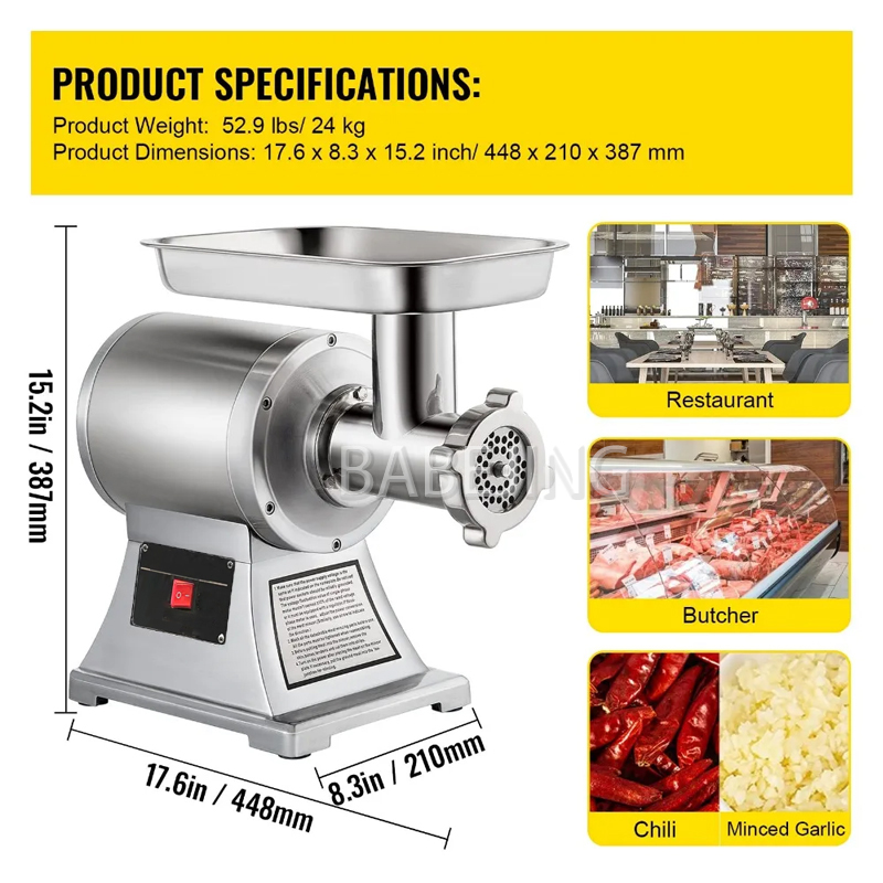 BABEJING 2025 New Electric Mea - Meat Grinder Attachment recension och pris